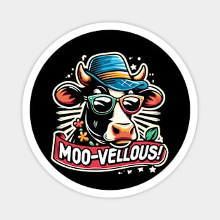 Moo-- Vellous! Funny Cow lover Magnet